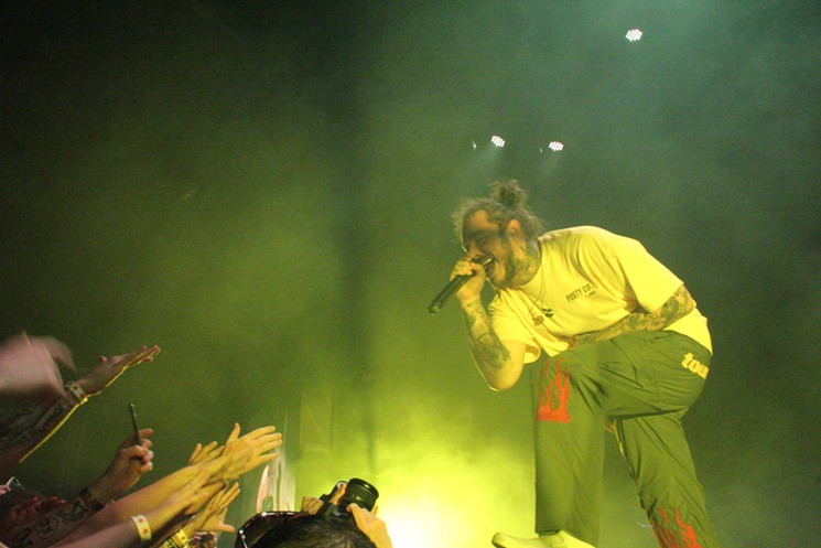 Post Malone at the Woodlands Pavilion in 2018