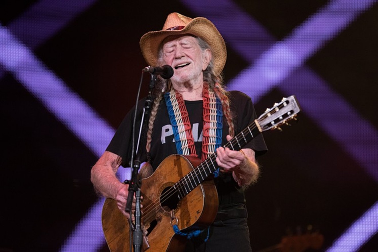 Willie Nelson performing at RodeoHouston earlier this year