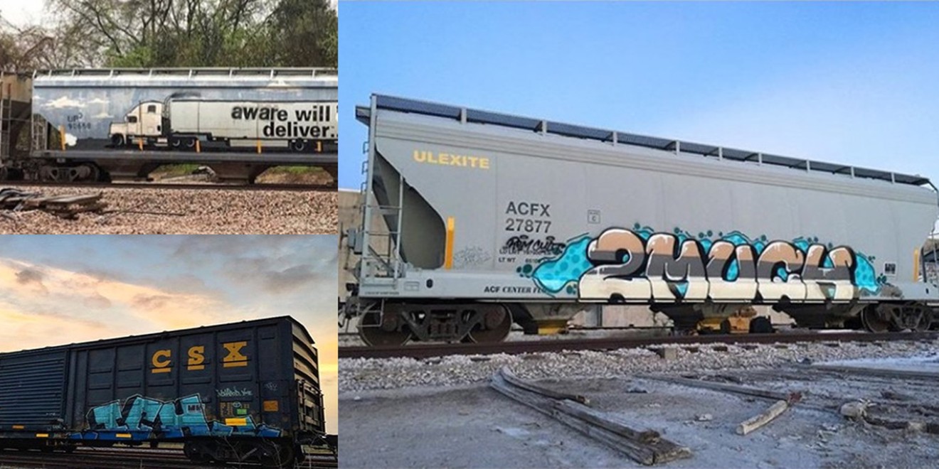 Benching is the art of photographing trains with graffiti.