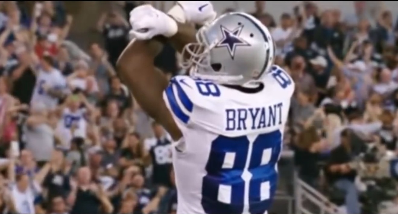 Dez Bryant will be throwing up the X in a different city next season.