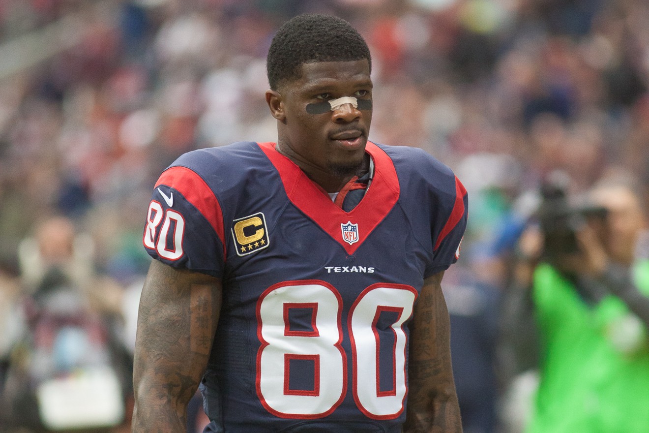 Andre Johnson was selected by Texan fans in a PFF poll as the greatest Houston Texan of all time.