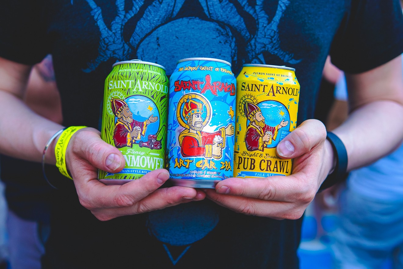 Sip suds and get into the holiday spirit at the Saint Arnold Pub Crawl in Rice Village.