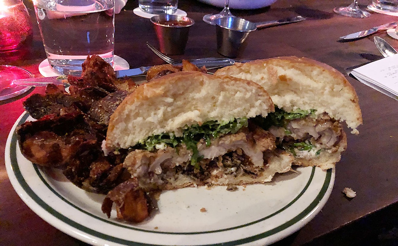 The Buttermilk Fried Chicken Sandwich at Night Heron will make you toss your diet out the window...for a few minutes anyway.