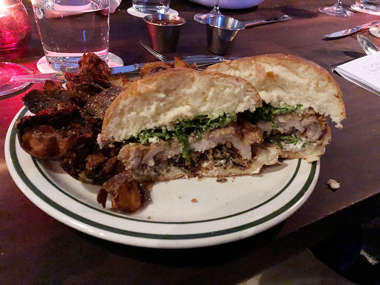 The Buttermilk Fried Chicken Sandwich at Night Heron will make you toss your diet out the window...for a few minutes anyway.