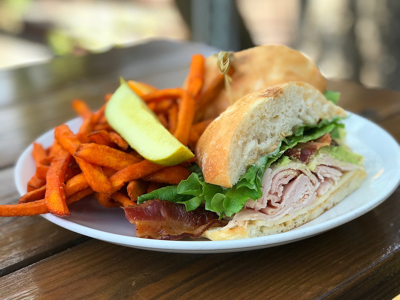 The smoked turkey at Onion Creeks seems like a simple turkey sandwich, but it's much more.