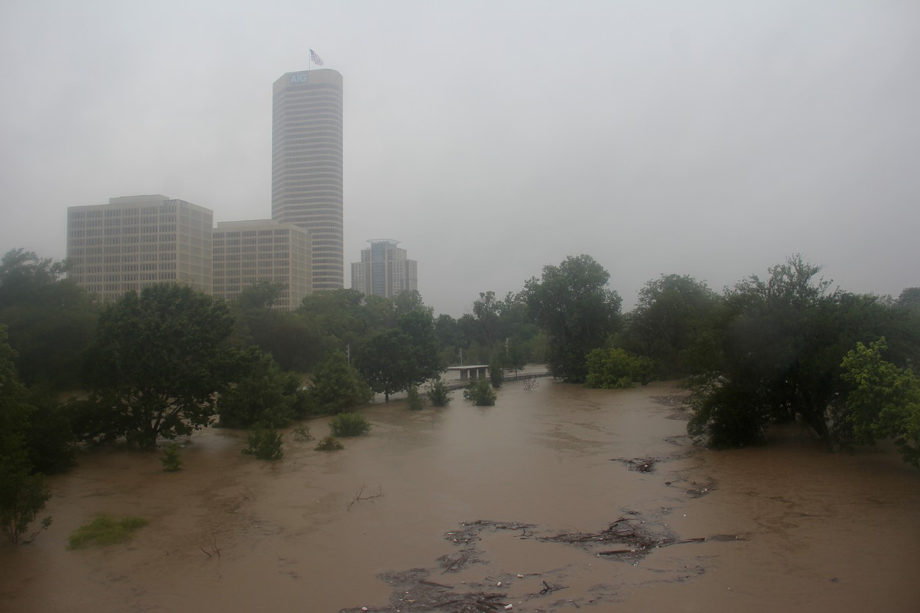 Houston got its first really flooding rains since Hurricane Harvey on the Wednesday holiday.