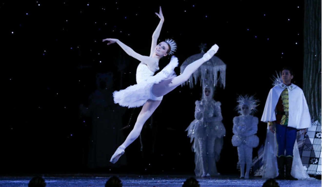 Houston Ballet Corps de Ballet dancer Gabrielle Johnson as Flurry in Stanton Welch's The Nutcracker.