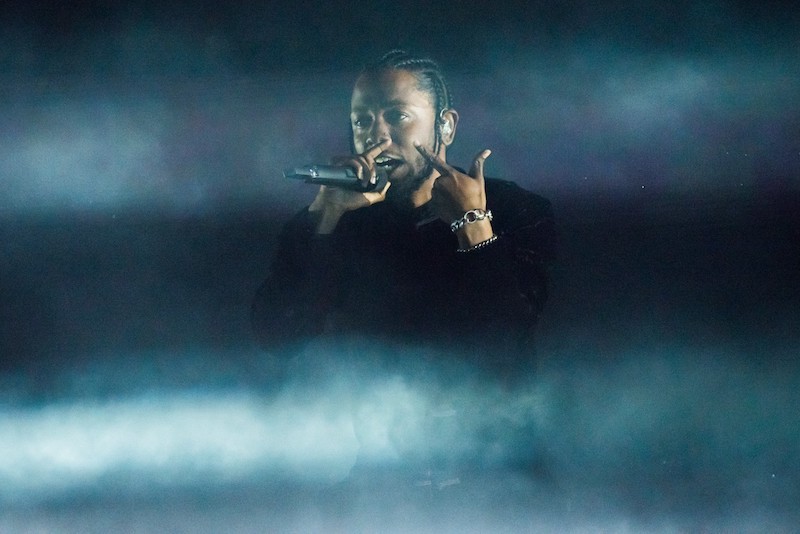 Kendrick Lamar at Coachella 2017. No media photography was approved for the DAMN Tour.