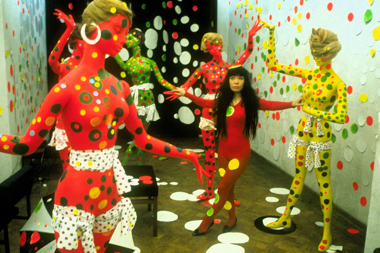 Japanese Artist Yayoi Kusama Robot Painting Editorial Stock Photo