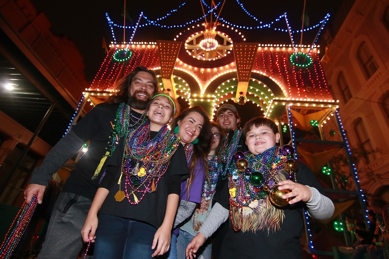 Galveston is ready for a return to Mardi Gras festivities just like this family enjoyed in 2020.