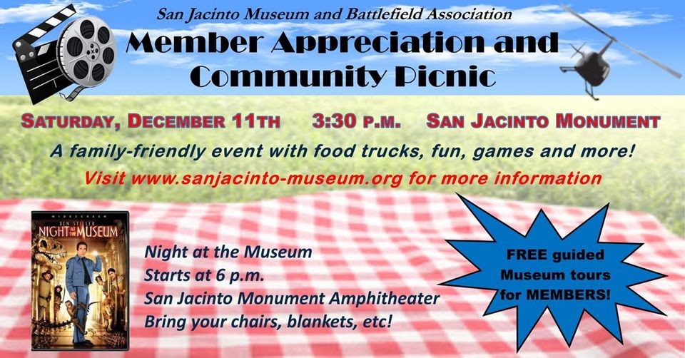 Member Appreciation and Community Picnic flyer