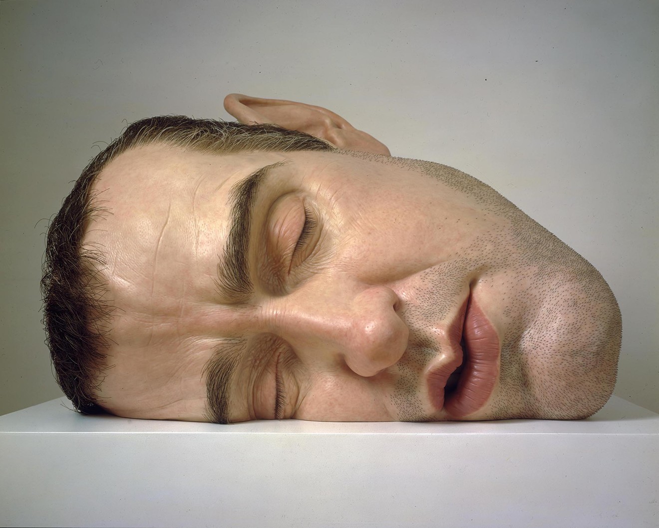 Mask II, a self-portrait by Ron Mueck, will be on view at the Museum of Fine Arts, Houston, February 26-August 13.