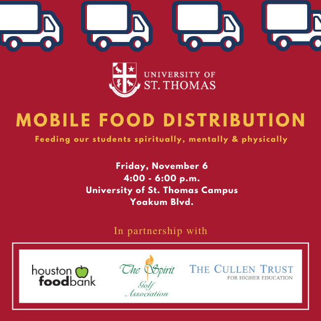 University of St. Thomas hosts Mobile Food Distribution Event