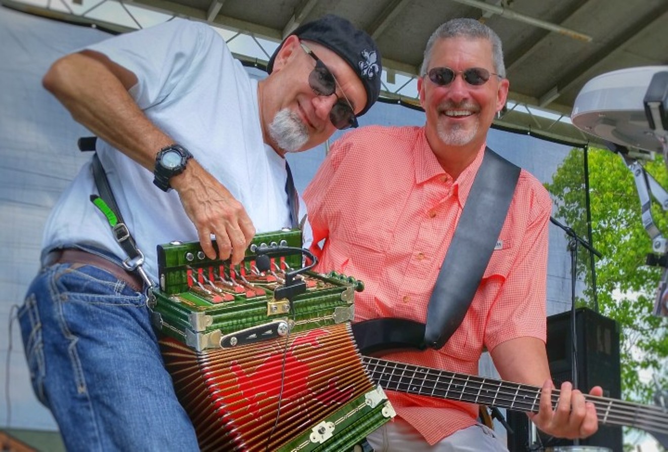 Keith Dupuis and Ted Lee at a prior Bayou Roux Tomball festival performance.