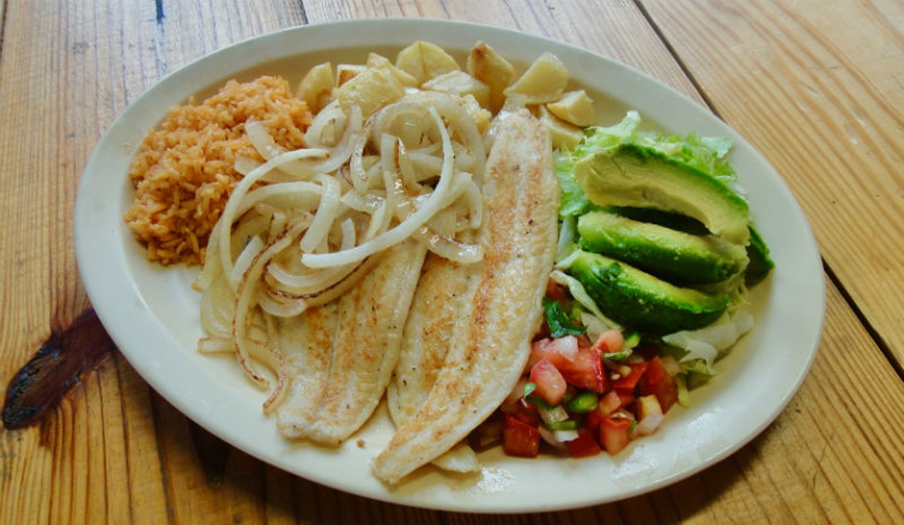 “Filete A La Plancha” Veracruz style, is oftentimes a daily special lunch, with the fish selection based on availability.