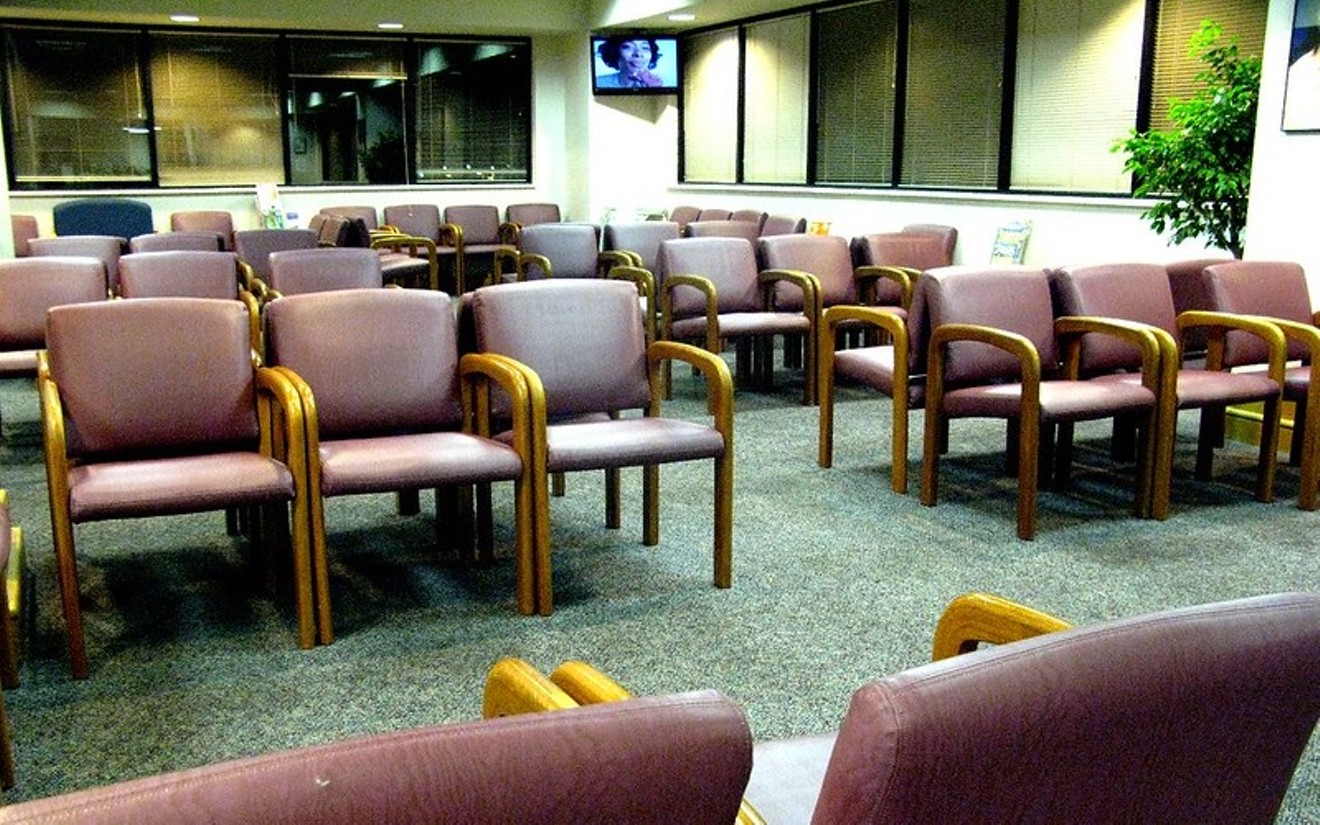 A waiting room.