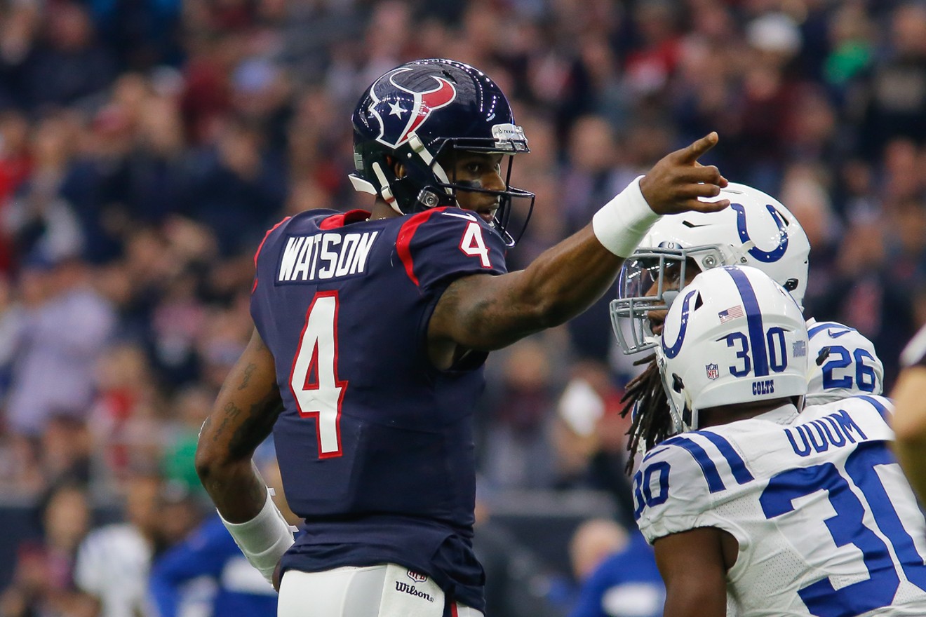 Deshaun Watson has the Texans pointed toward a possible first round bye.