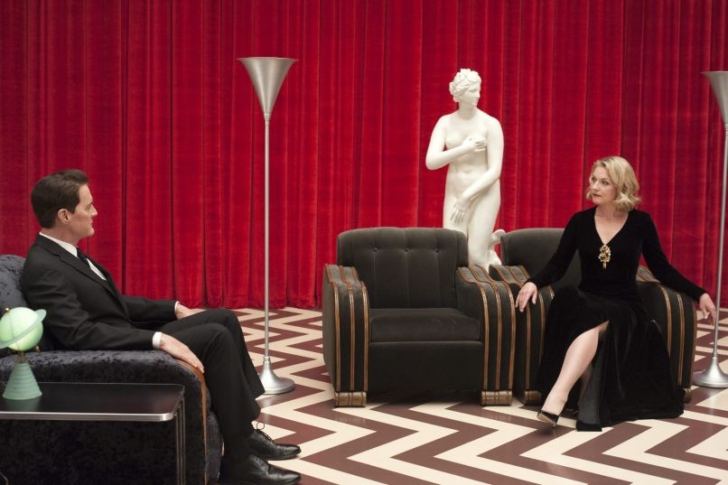 Dale Cooper and Laura Palmer in the Black Lodge