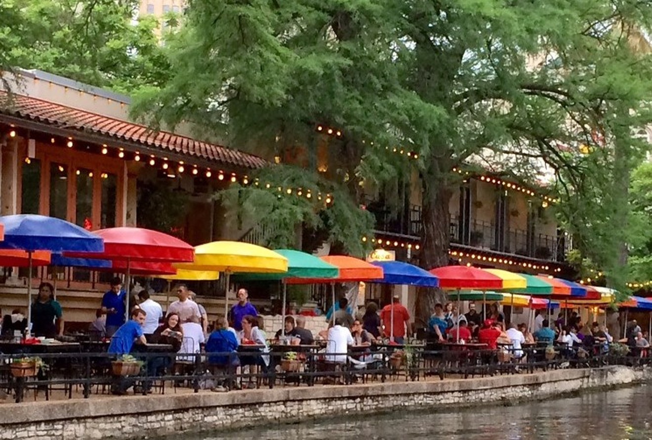 The San Antonio Riverwalk on a lovely May evening.