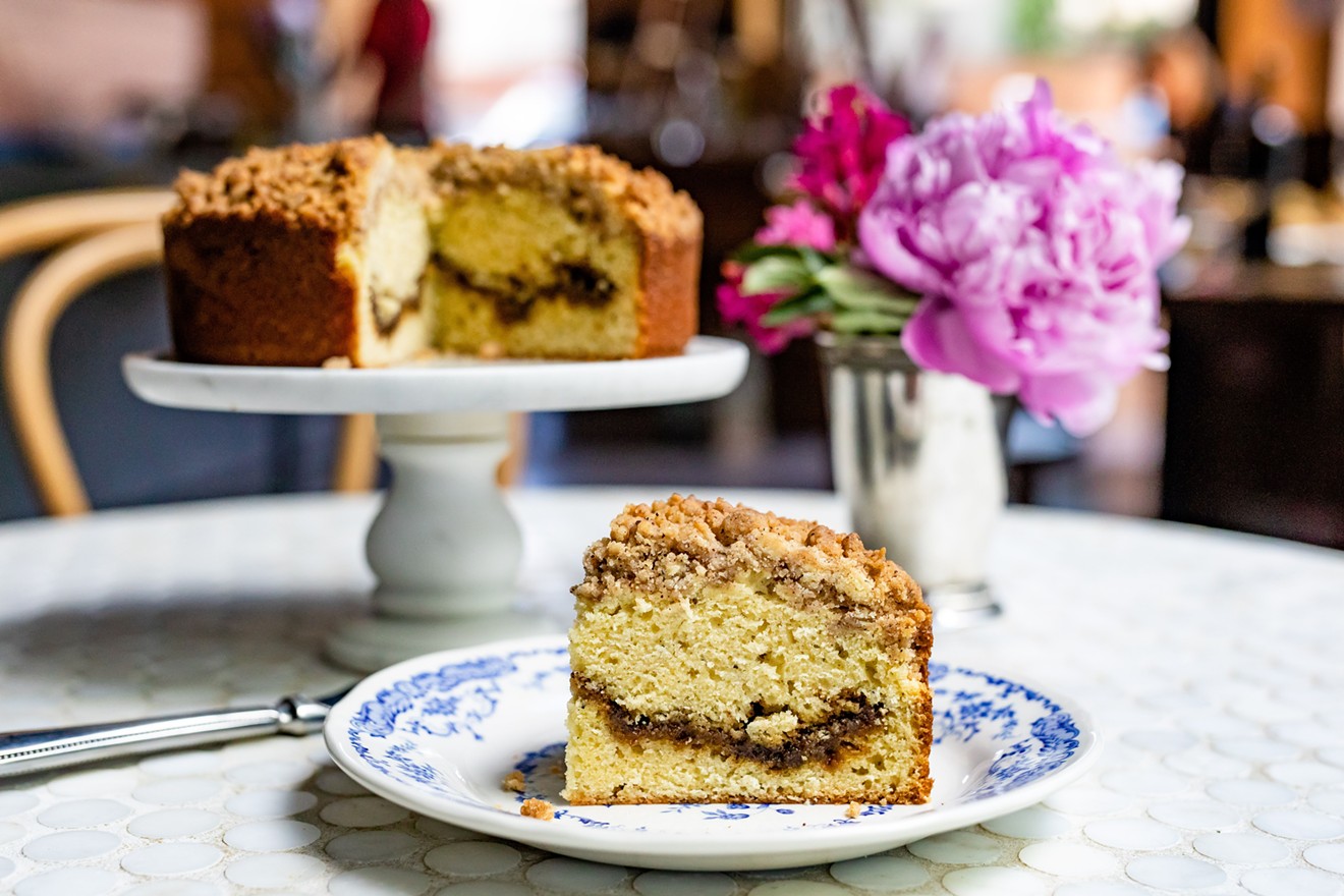Cinnamon and cardamom add some spicy sweetness to cake.