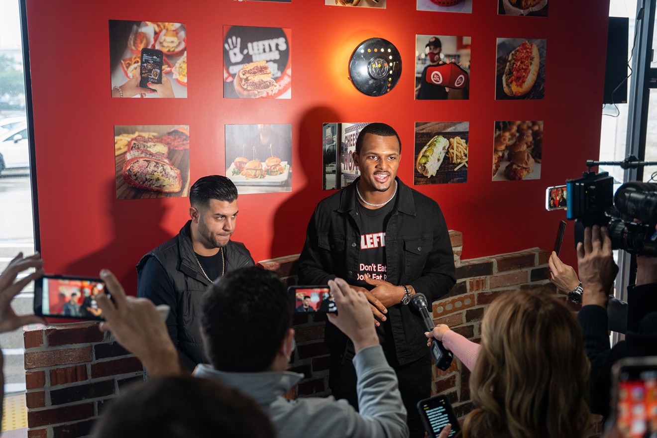 Lefty's owner Sam Berry and Texans quarterback Deshaun Watson answer questions.