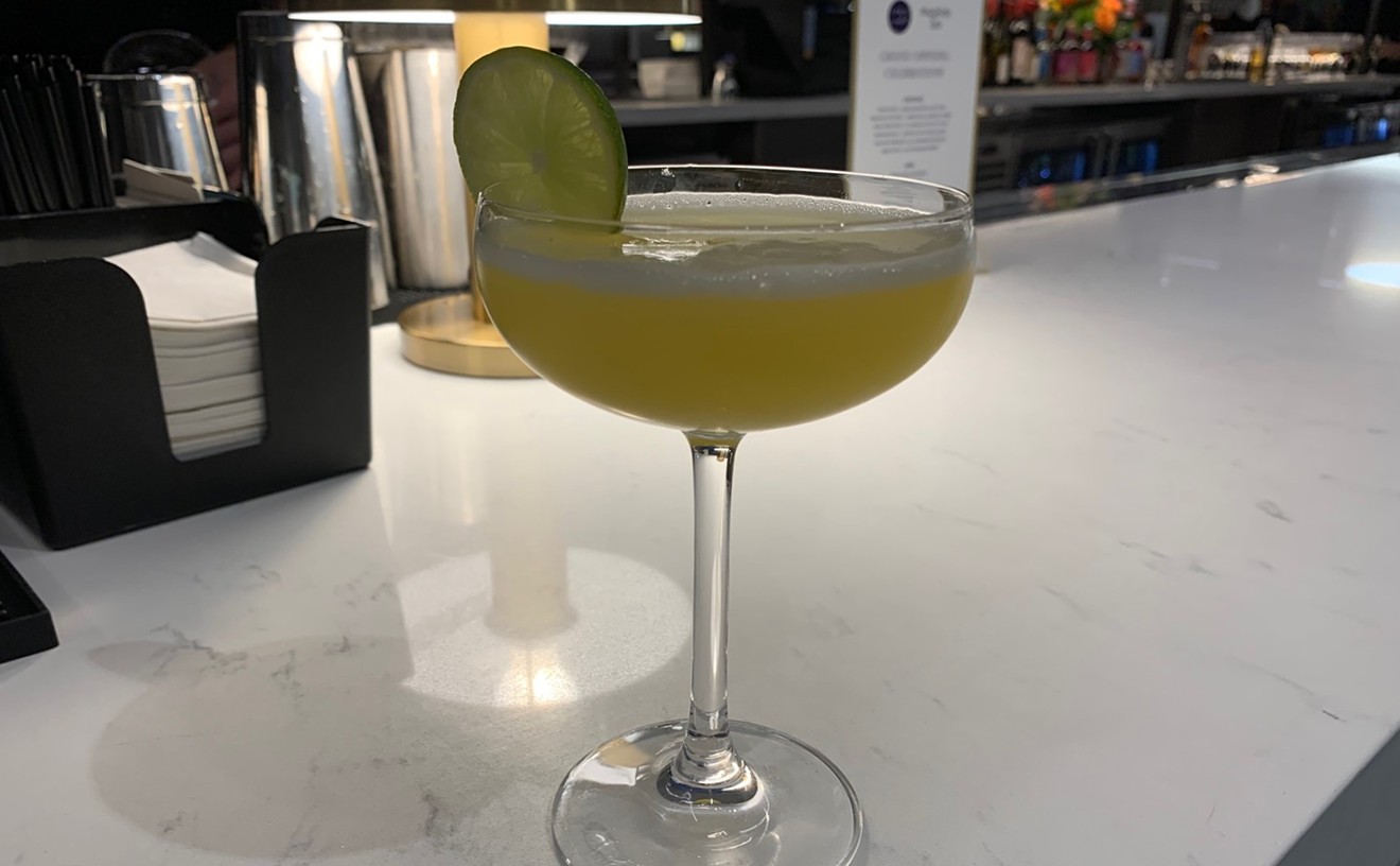 After-work or pre-theater cocktails are available at Lyric Market.