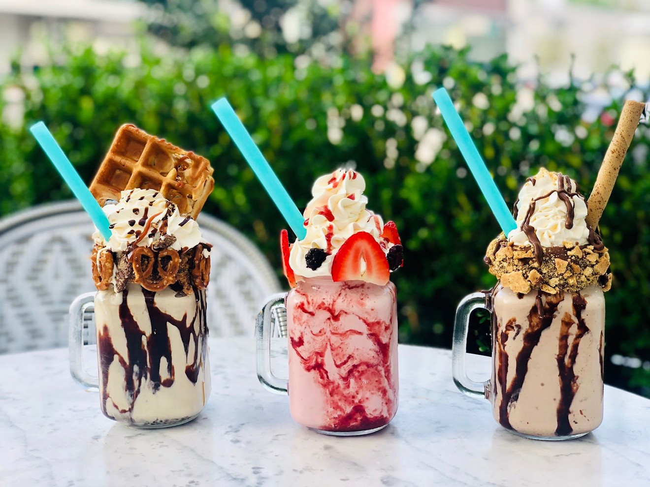 Milkshakes at Sweet Paris are Instagram-worthy.