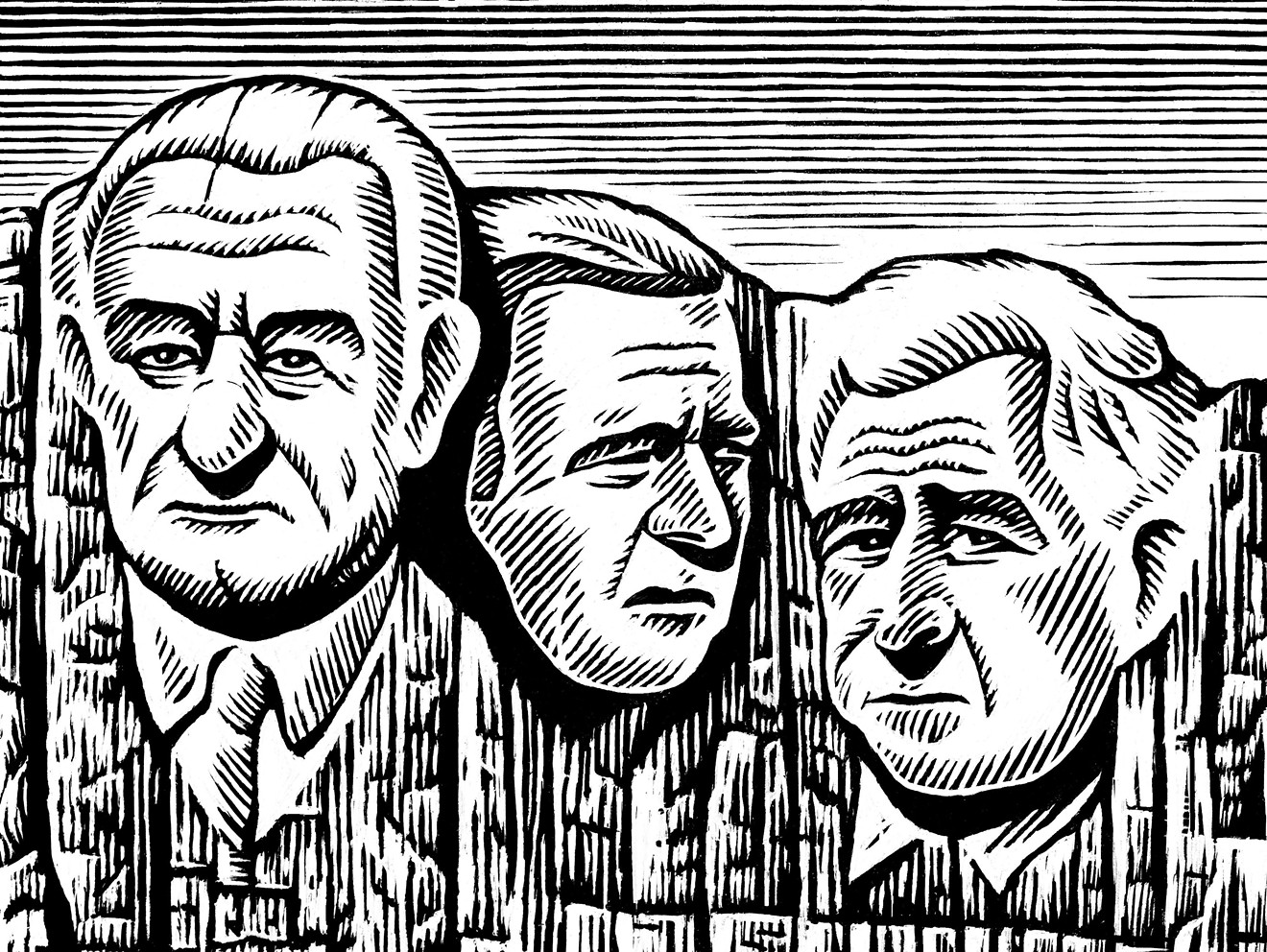 The Texas Presidents: LBJ, GHWB, and GWB.