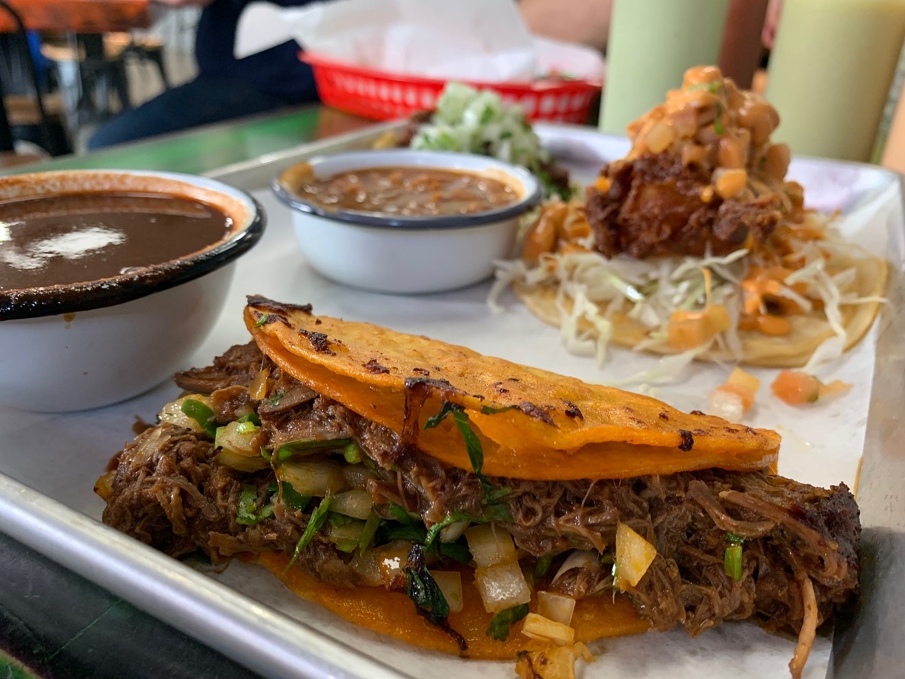 Tacos birria are messy and delicious.