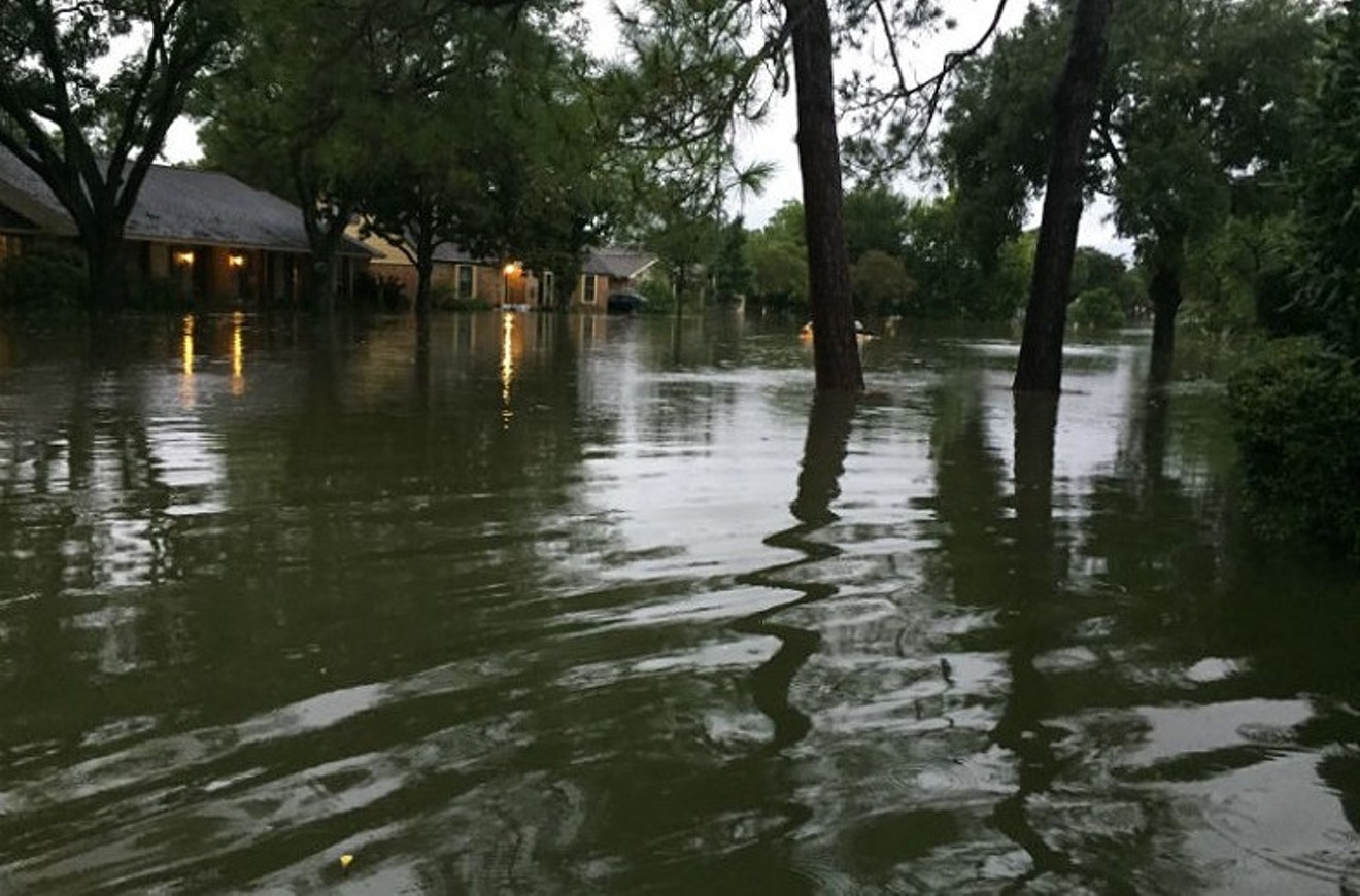 For three consecutive years, Southwest Houston has experienced heavy flooding. Photo shows Houston's Maplewood neighborhood, near Meyerland, on August 28.