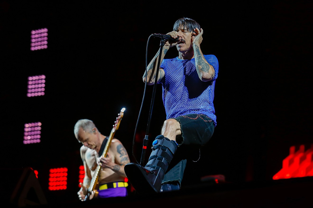 The Red Hot Chili Peppers delivered the hits during their Global Stadium Tour stop at Minute Maid Park in Houston, Texas on May 25, 2023.
