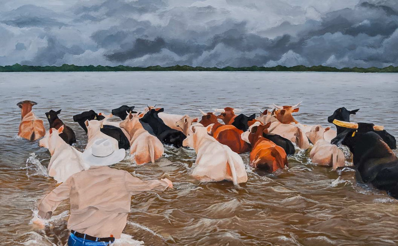 What's your Hurricane Harvey horror story? The Wrath of Harvey by Camille Henderson (Columbia-Brazoria ISD) is a painting created for RodeoHouston's 2018 School Art Contest.