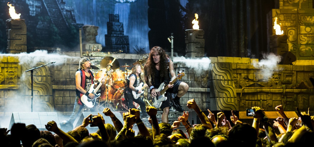 Iron Maiden at London's O2 Arena last month