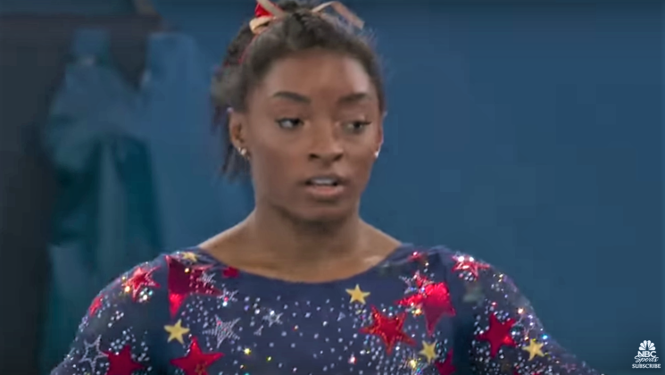 Simone Biles withdrew from team competition Tuesday.