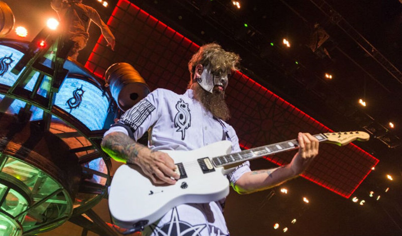 It was the final stop of the Knotfest Roadshow. James Root, also known as #4, shows his stuff.