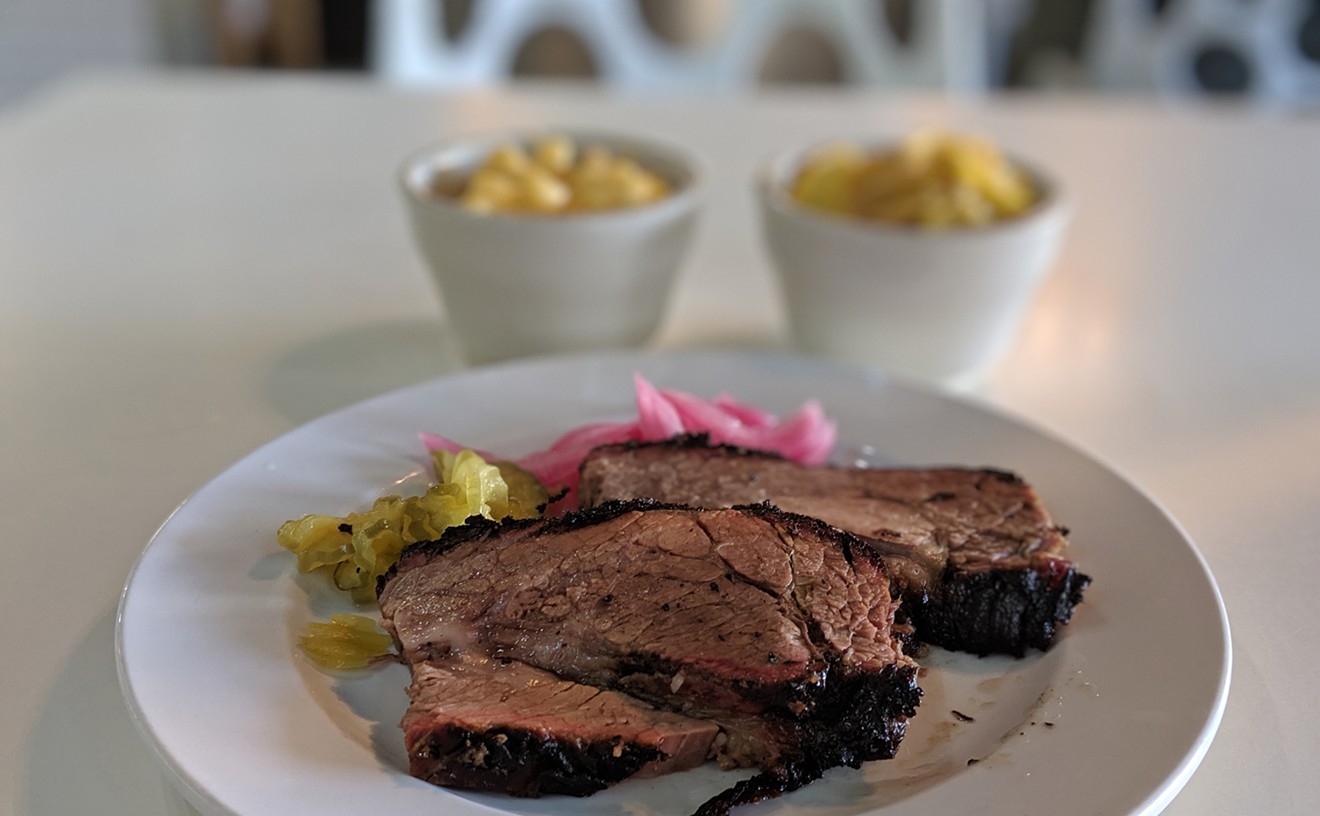 Brisket and sides at Buck's Barbeque Co.