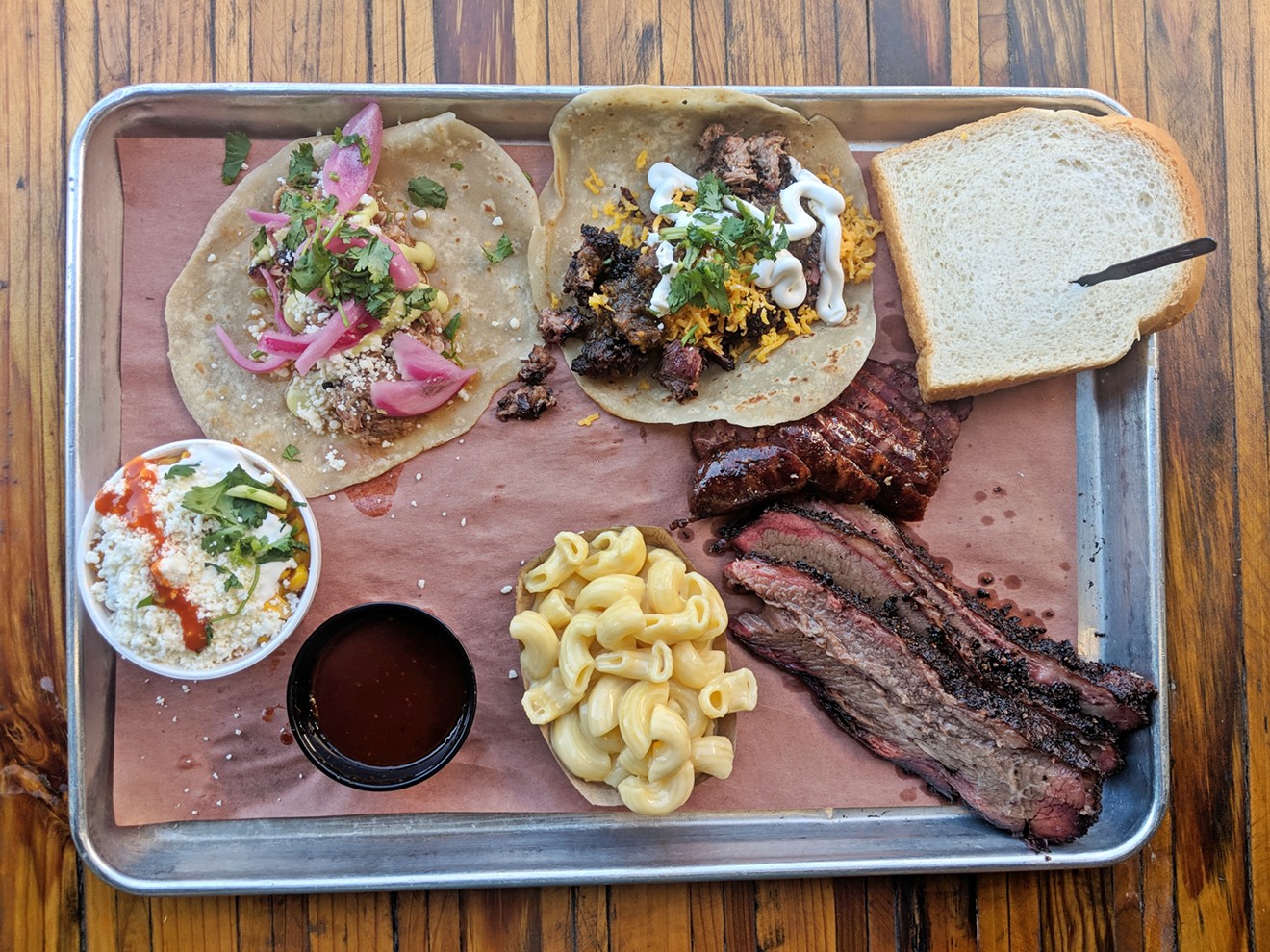 Barbecue and tacos from The Pit Room