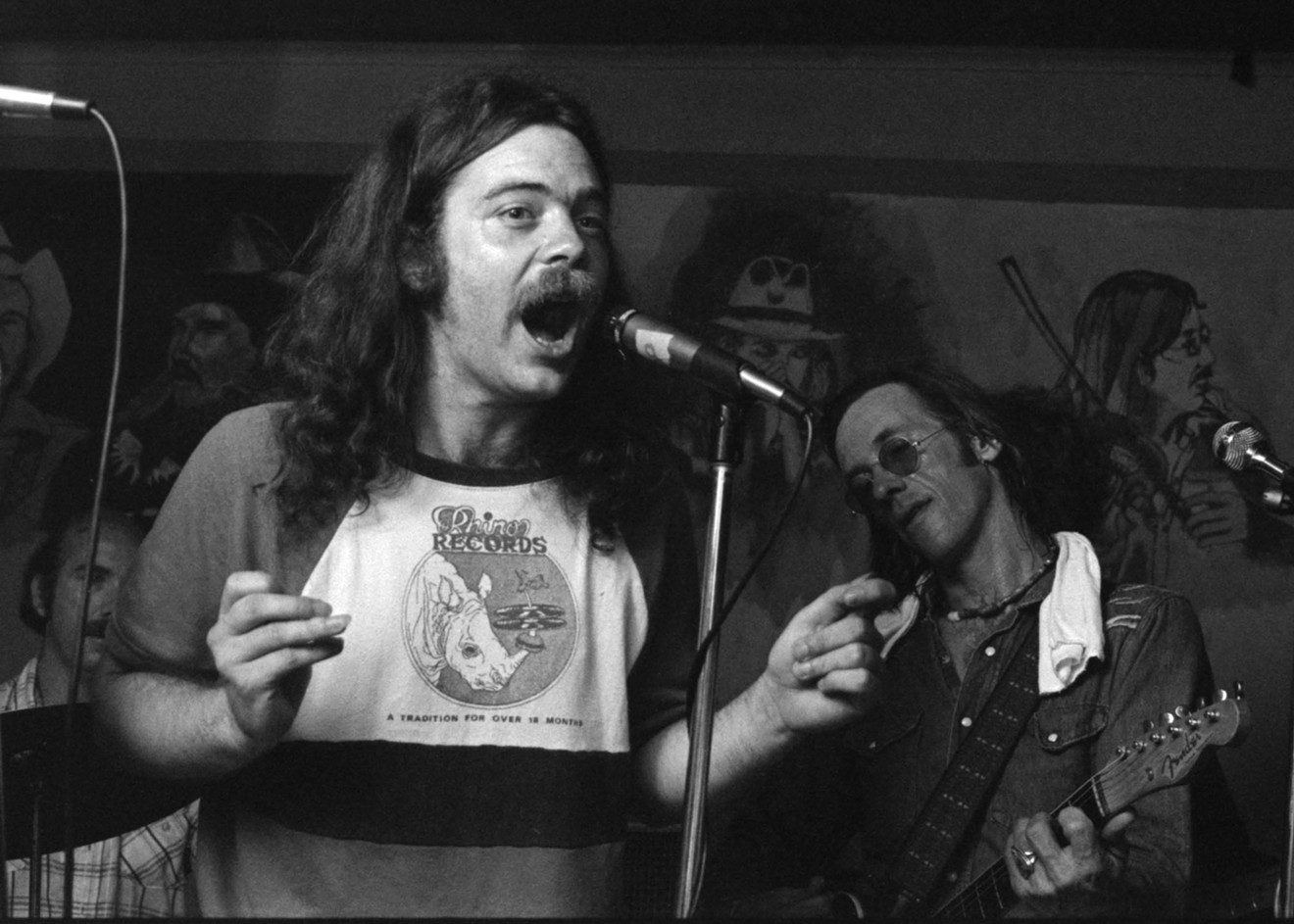 Roky Erickson and Doug Sahm play at Gemini’s, future location of Raul’s, for writer Margaret Moser’s 23rd birthday party, May 16 1977