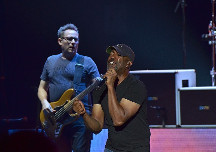 Darius Rucker onstage at the Woodlands Pavilion in June 2019