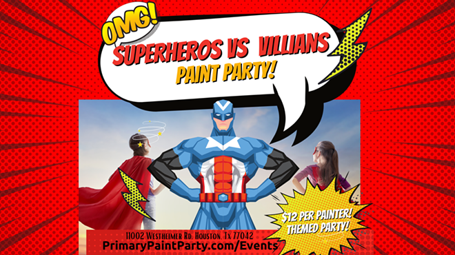 Super Heros vs Villains - Paint Party