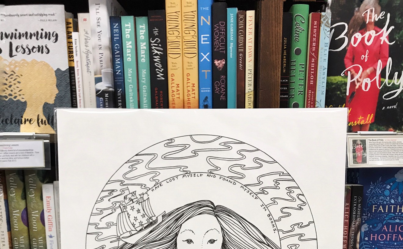 "Lost and Found," a signed, original print by Jenny Lawson, will be available, in-store only, at Blue Willow Bookshop.