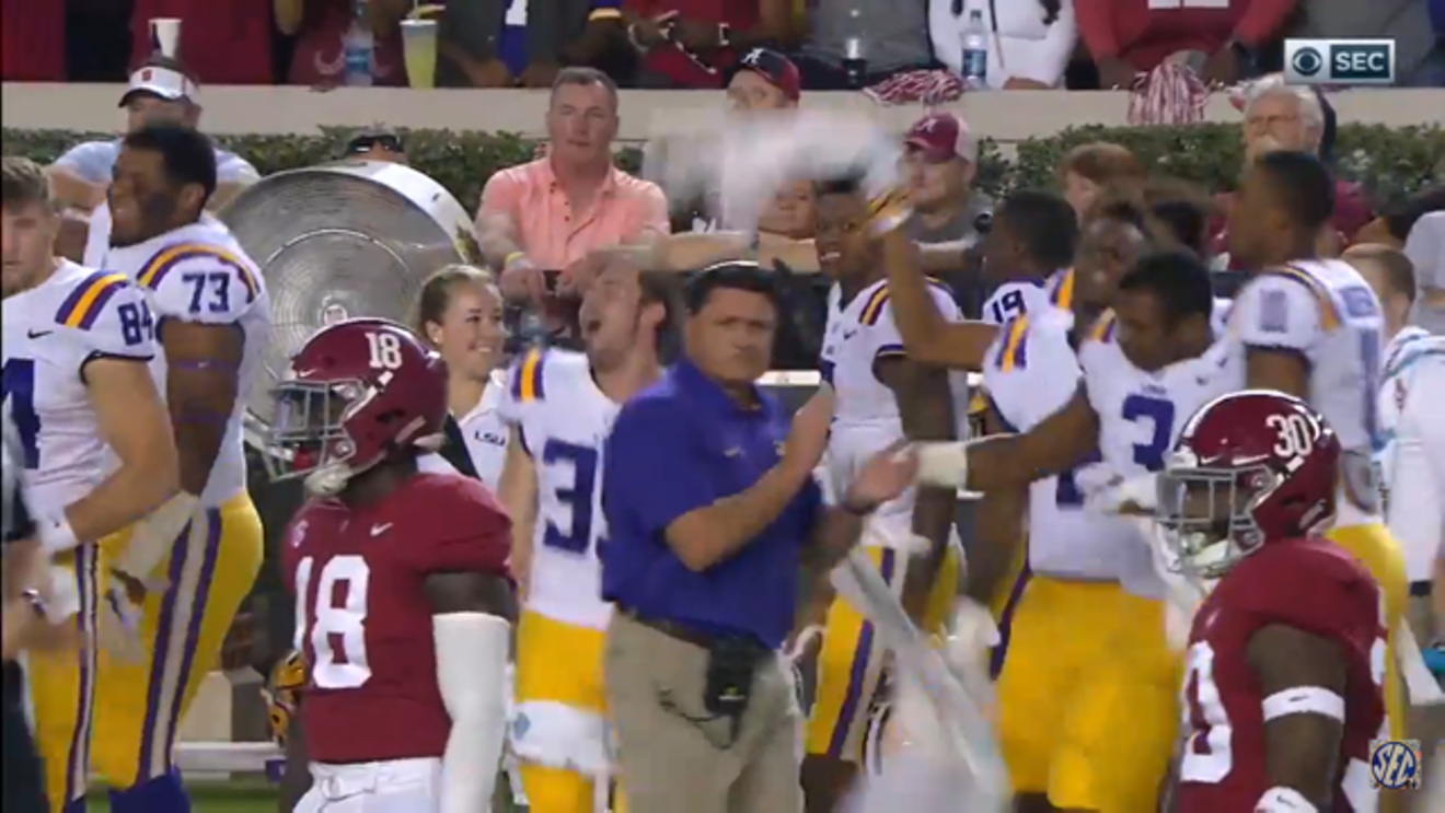 LSU finally got their big win over Alabama, and should be number one now in the CFB Playoff rankings.