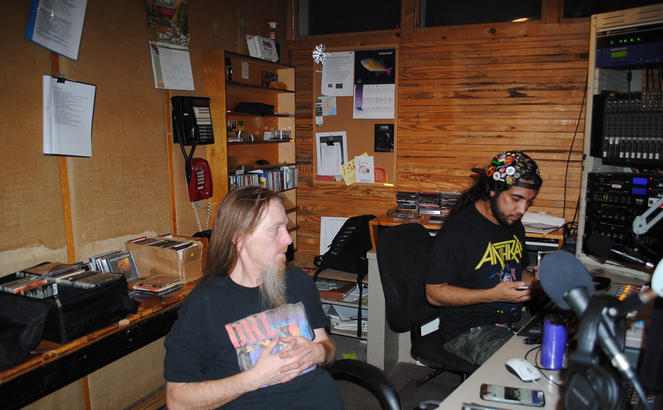 Sweet Nightmares co-hosts (L-R): Bryan Posey aka DJ Metallord and Gilbert Issac Castaneda aka Kill Casta.