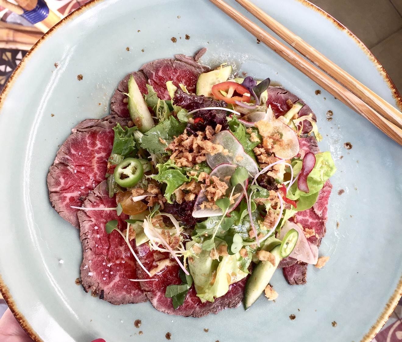 Goi Bo - Vietnamese beef salad at Le Colonial is a stellar example of French-Vietnamese cuisine.