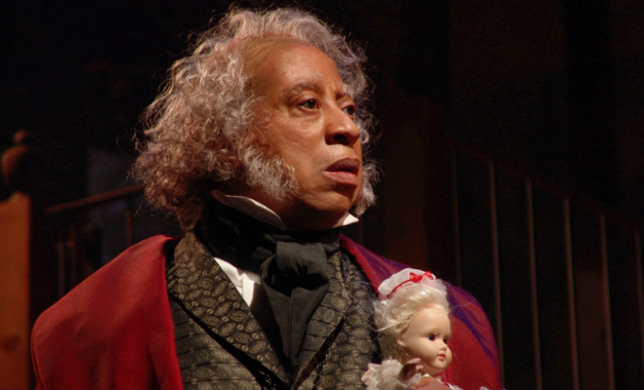 David Rainey as Ebenezer Scrooge in Alley Theatre's production of A Christmas Carol - A Ghost Story of Christmas
