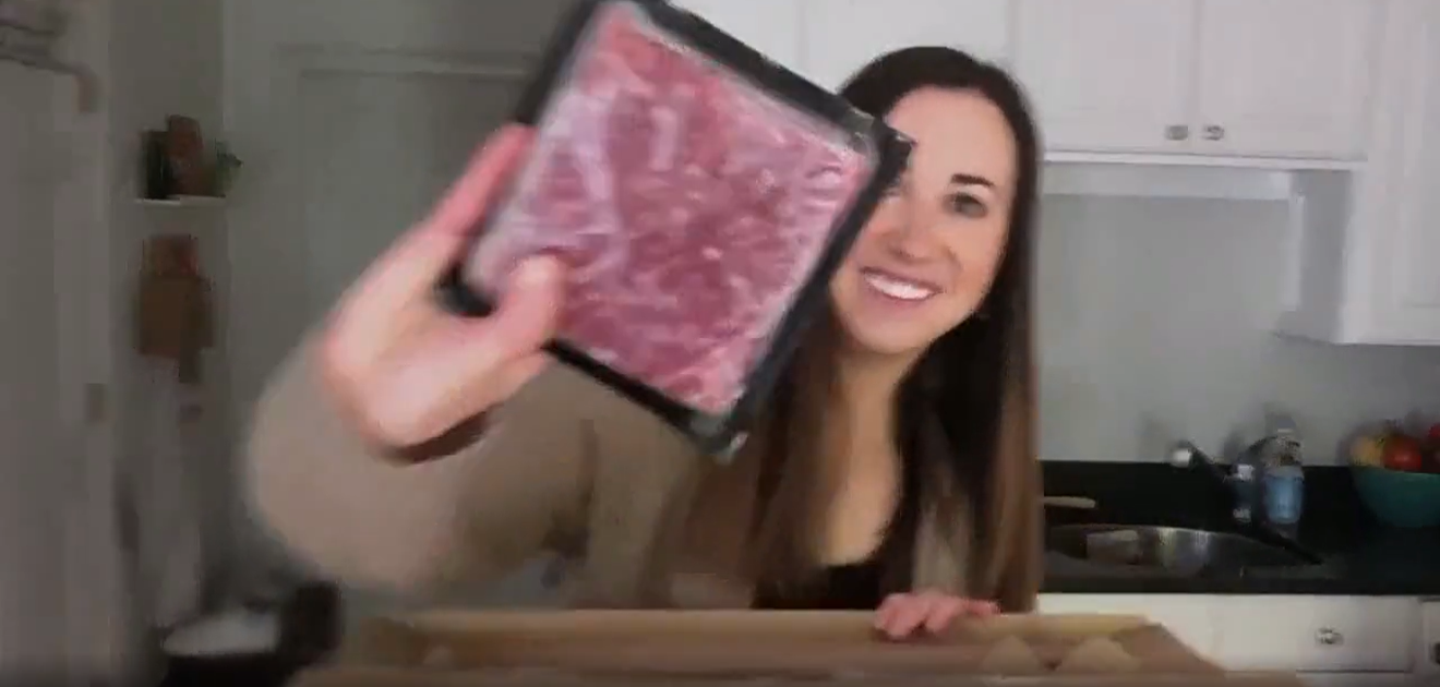 This picture is blurry because the meat comes at you so fast.
