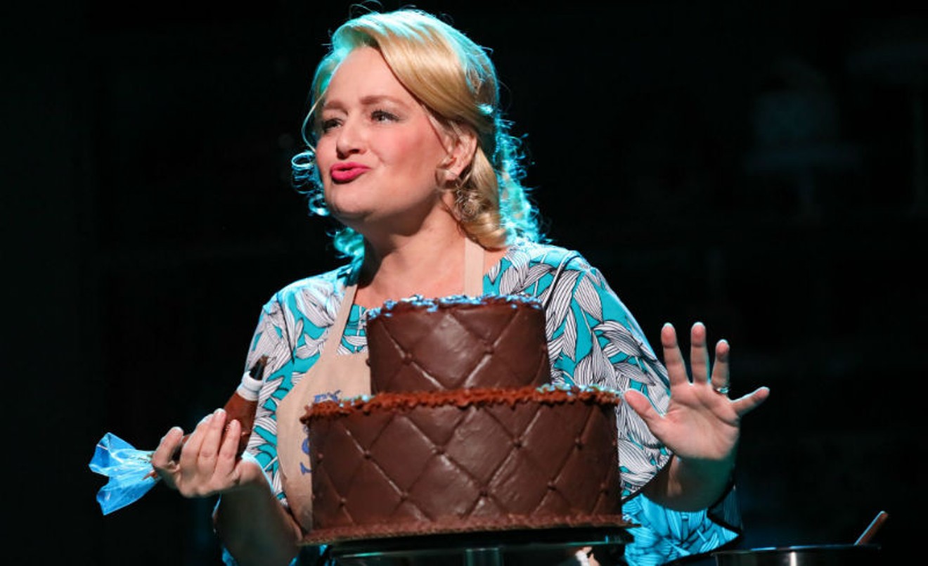 Julia Gibson as Della in PlayMakers Repertory Company's production of The Cake.