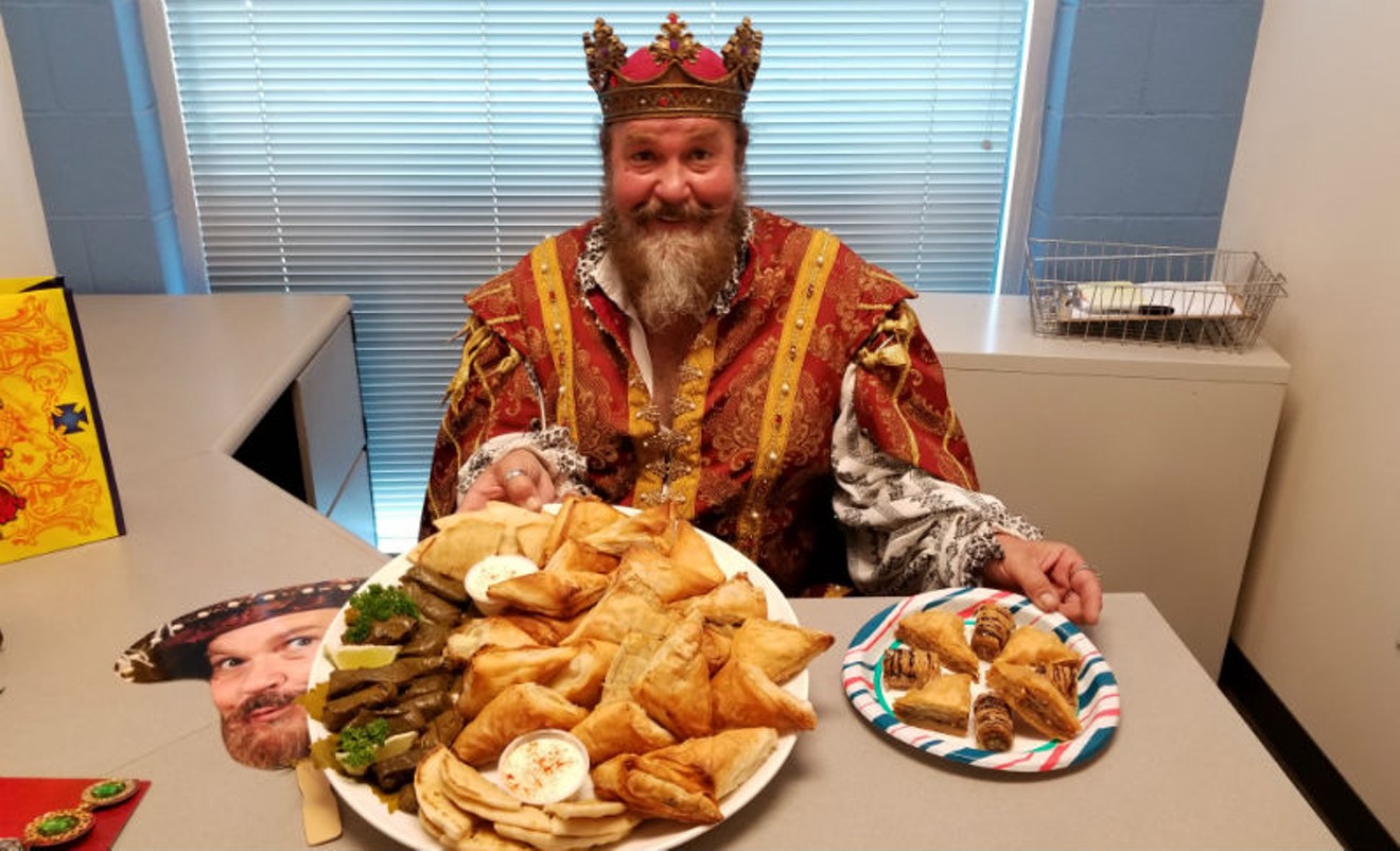 The king of the Texas Renaissance Festival with some RenFest offerings.