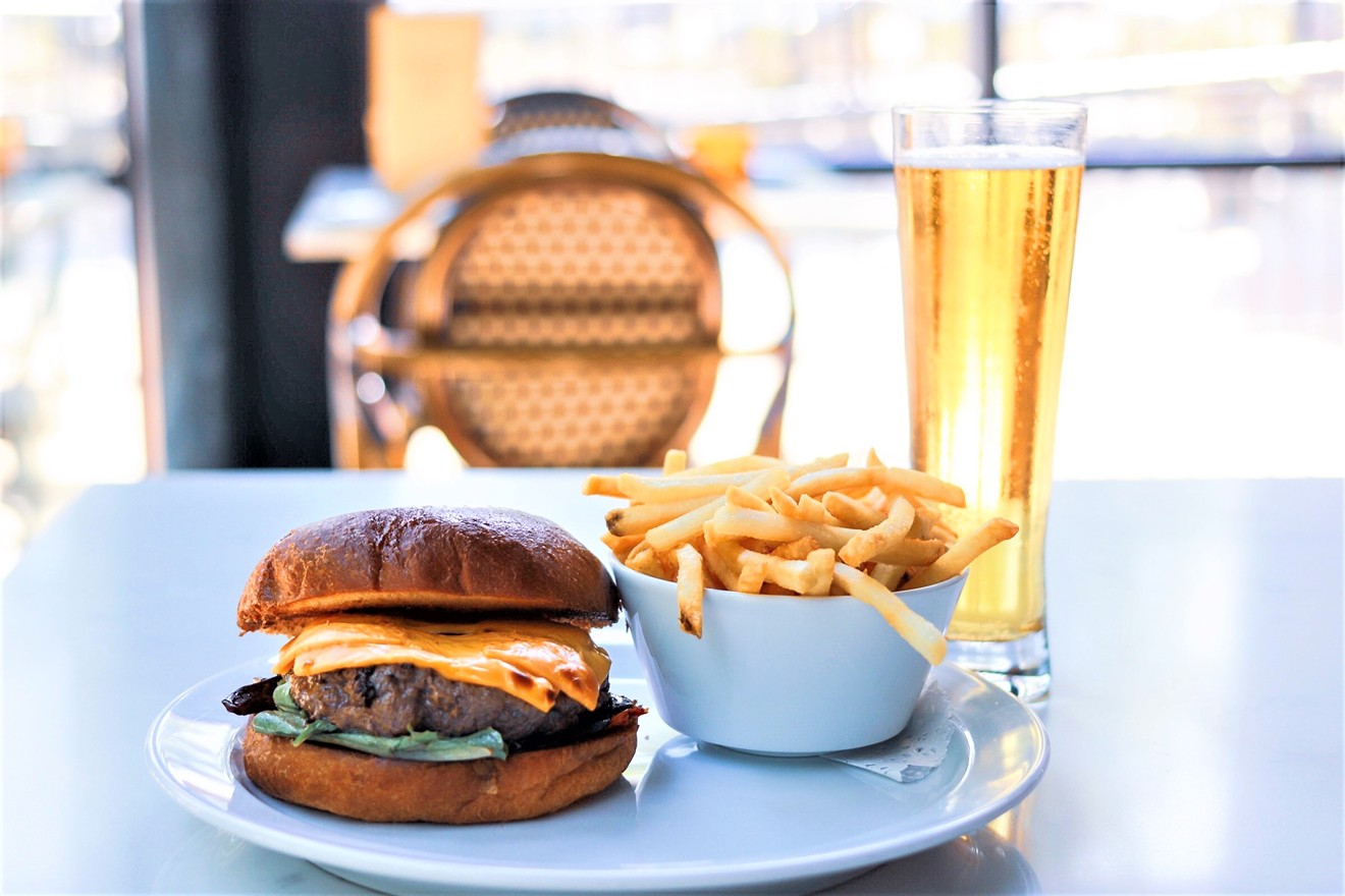 Cheer on the 'stros with  a burger and beer at Downtown's Brasserie du Parc.