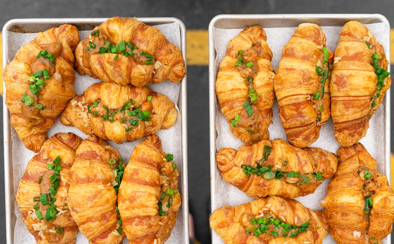 EggHaus croissants + BB's crawfish étouffée = your new favorite treat.